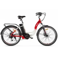 Электровелосипед велогибрид Eltreco White 250W Красный