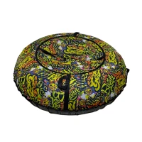 Тюбинг ПОКАТУШКИ D-1,1м желтое граффити 